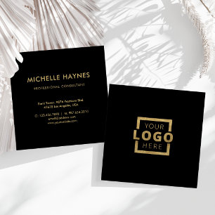 Custom Company Logo Modern Corporate Square Business Card