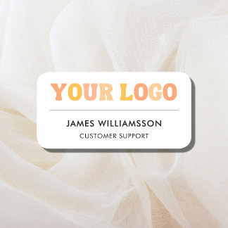 Custom Company Logo Modern Employee Staff Magnetic Name Tag