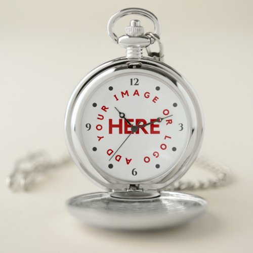 Custom Company Logo Modern Simple Corporate Gift Pocket Watch