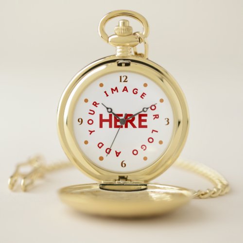 Custom Company Logo Modern Simple Corporate Gift Pocket Watch