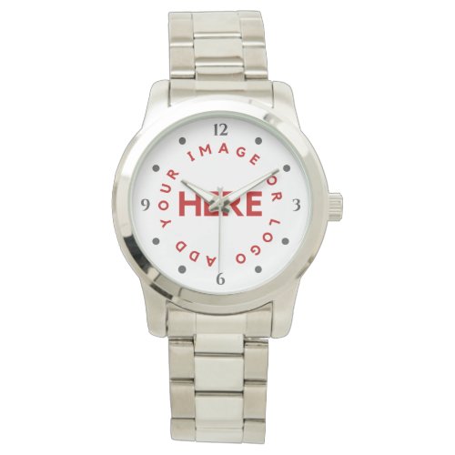 Custom Company Logo Modern Simple Corporate Gift Watch