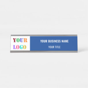 Custom Company Logo Name Business Desk Name Plate