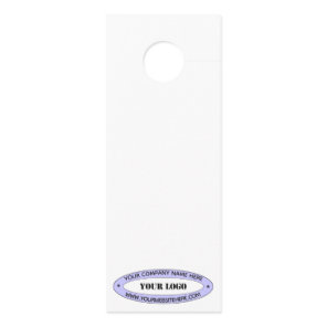 Custom Company Logo Name Door Hanger Template
