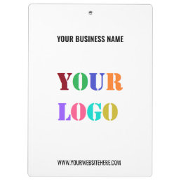 Custom Company Logo Name Info Business Clipboard