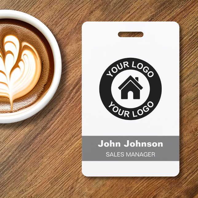 Custom Company Logo Name Title Employee Badge (Creator Uploaded)