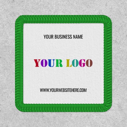 Custom Company Logo Name Website Business Patch