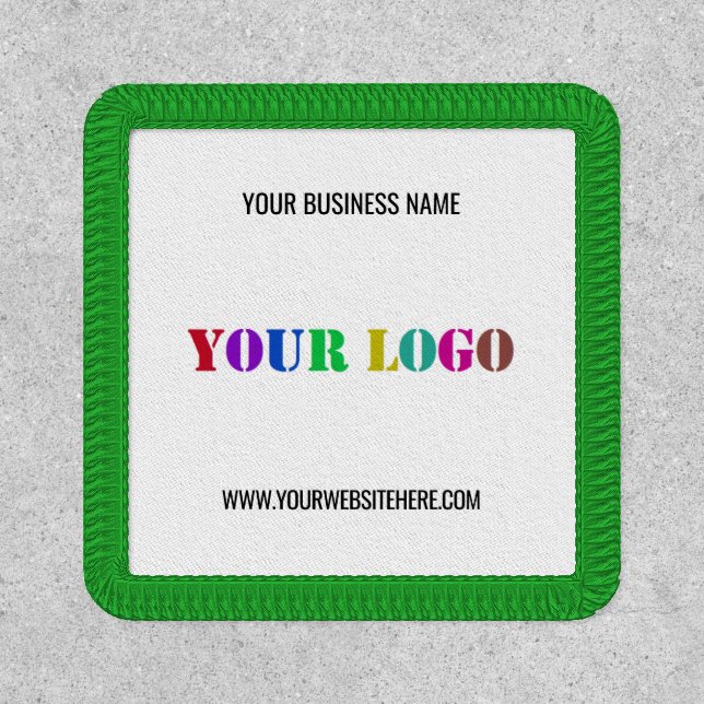 Custom Company Logo Name Website Business Patch (Front)