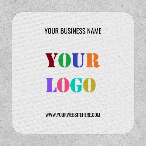 Custom Company Logo Name Website Business Patch