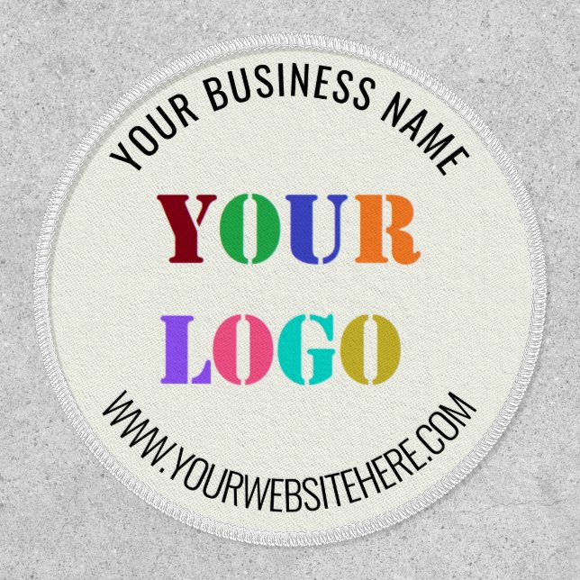 Custom Company Logo Name Website Business Patch (Front)