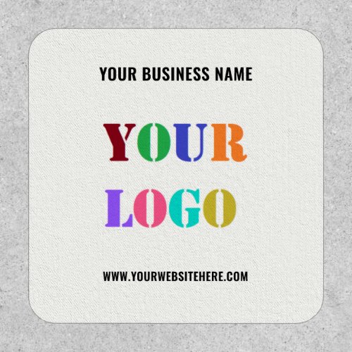 Custom Company Logo Name Website Patch Promotional