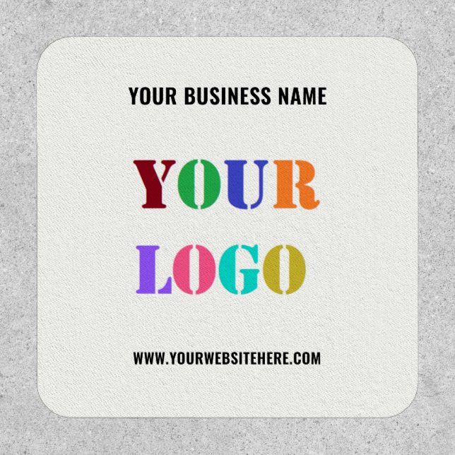 Custom Company Logo Name Website Patch Promotional (Front)