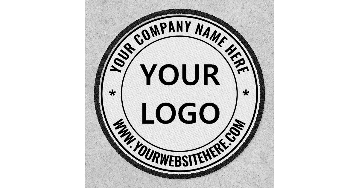 Custom Company Logo Name Website Promotional Patch Zazzle custom-company-logo-name-website-promotional-patch-zazzle