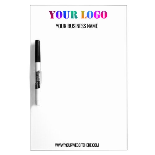 Custom Company Logo Name Website Your Business Dry Erase Board