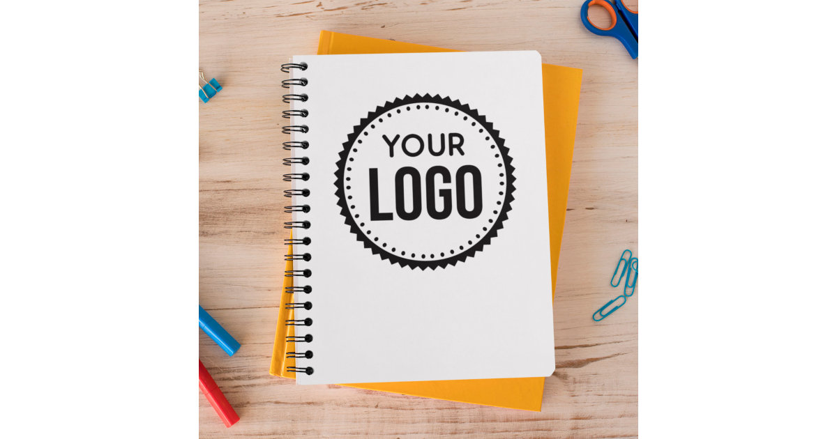 Custom Company Logo Notebook Zazzle