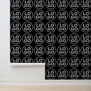 Custom Company Logo or Image on Black Wallpaper