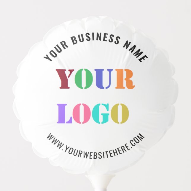 Custom Company Logo or Photo and Text Balloon Gift (Front)