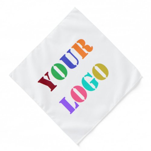 Custom Company Logo or Photo Bandana _ Your Colors