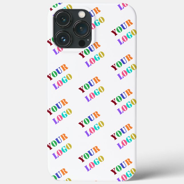 Custom Company Logo or Photo Business iPhone Case (Back)