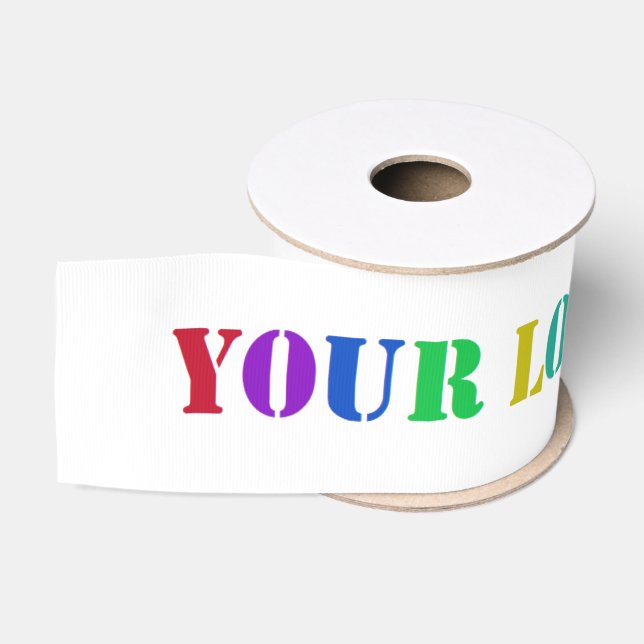 Custom Company Logo or Photo Business Ribbon (Spool)