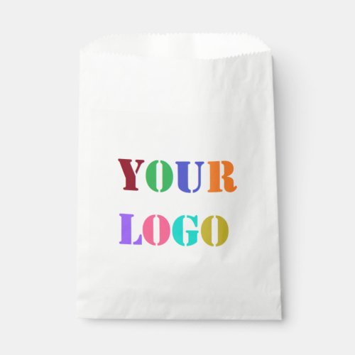 Custom Company Logo or Photo Promotional Favor Bag