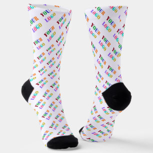 Custom Company Logo or Photo Socks Your Colors