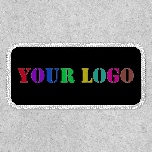 Custom Company Logo or Text Patch Your Color