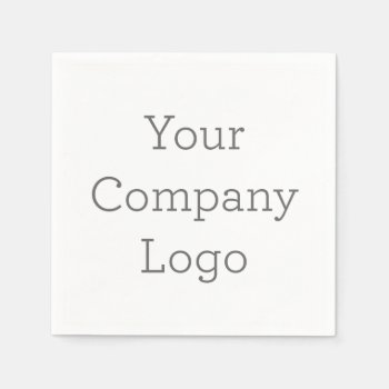 Custom Company Logo Paper Napkin by zazzle_templates at Zazzle