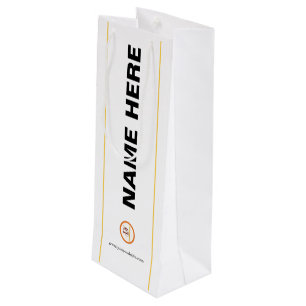 Custom Company Logo Paper Wine Gift Bag