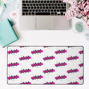 Custom Company Logo Pattern Custom Business Logo  Desk Mat