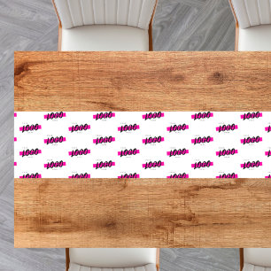 Custom Company Logo Pattern Custom Business Logo Short Table Runner