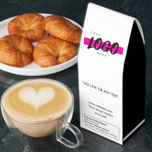 Custom Company Logo Pattern Text Promotional  Roasted Coffee