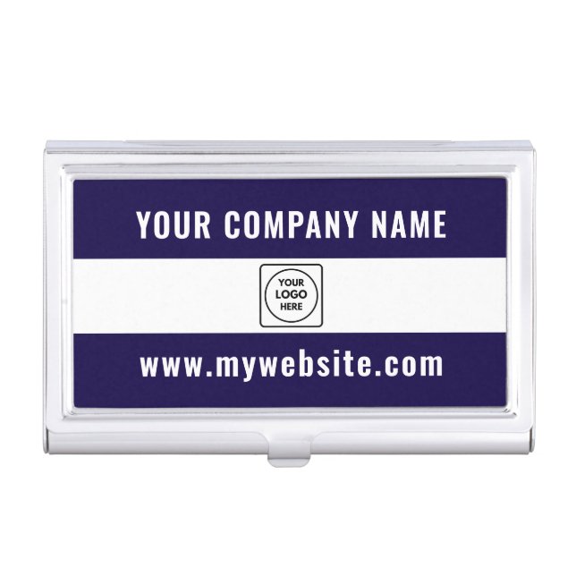 Custom Company Logo Personalized Card Case (Front)