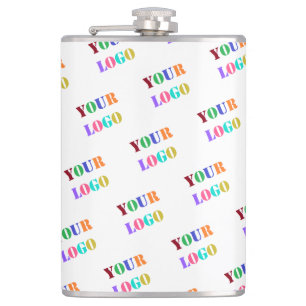 Custom Company Logo Personalized Flask Template