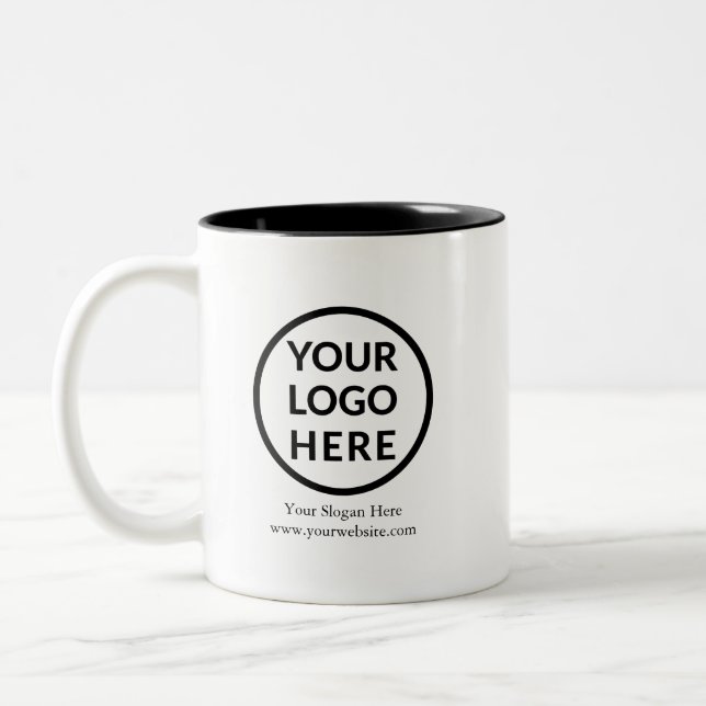 Custom Company Logo Personalized Logo Mug (Left)