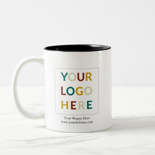 Custom Company Logo Personalized Logo Mug (Left)
