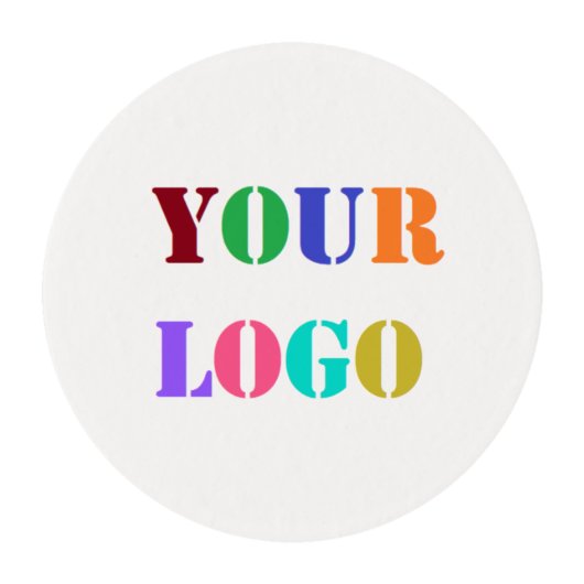 Custom Company Logo Photo Edible Frosting Rounds (Front)