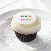 Custom Company Logo Photo Edible Frosting Rounds (Cupcake)