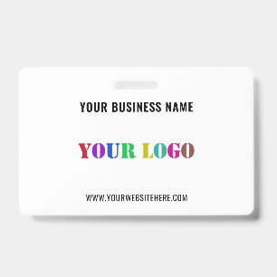 Custom Company Logo Photo Info Name Business Badge