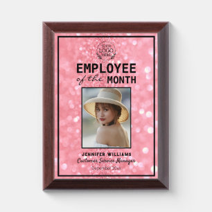 Custom Company Logo Photo Recognition Trophy Award Plaque