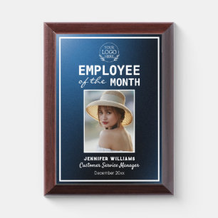 Custom Company Logo Photo Recognition Trophy Award Plaque