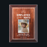 Custom Company Logo Photo Recognition Trophy Award Plaque<br><div class="desc">Celebrate your top performers with our Custom Employee of the Month Award Plaque. Featuring your company logo and space for a photo, this personalized plaque is the perfect way to recognize outstanding achievements in the workplace. Crafted for durability and style, it's a meaningful token of appreciation. If you need assistance...</div>