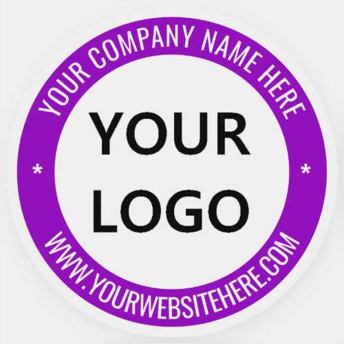 Custom Company Logo Photo Text Sticker Your Colors