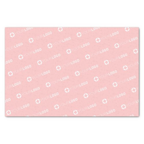 Custom company logo pink branded tissue paper