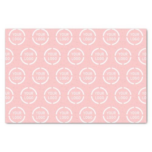 Custom company logo pink branded tissue paper