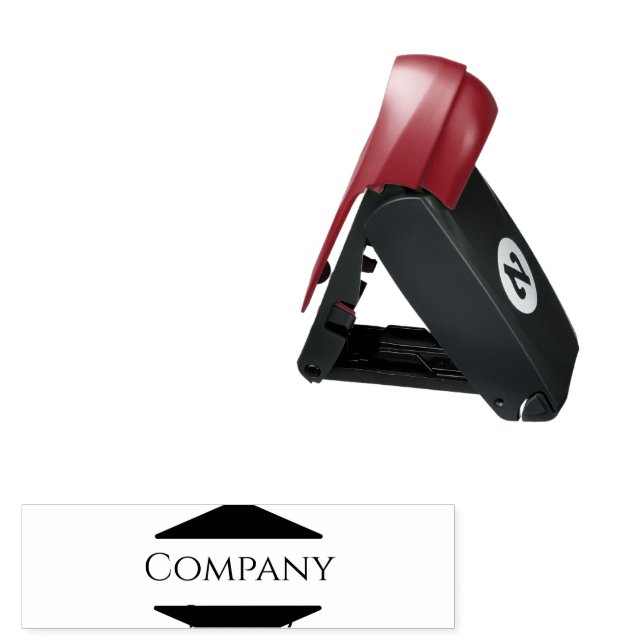 Custom Company Logo  Pocket Stamp (Open with Design)