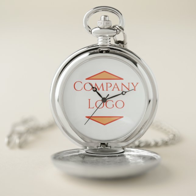 Custom Company Logo  Pocket Watch (Inside)