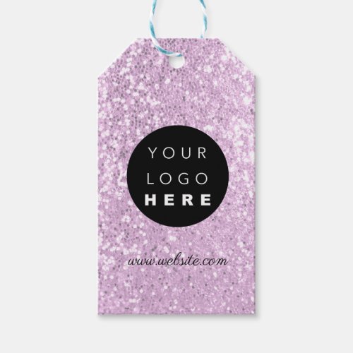 Custom Company Logo Product Description Glitter Gift Tags