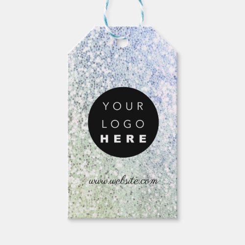 Custom Company Logo Product Description Glitter Gift Tags