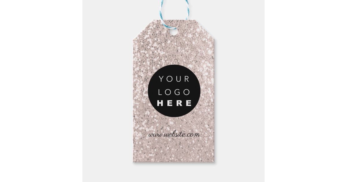 Custom Company Logo Product Description Rose Gift Tags | Zazzle