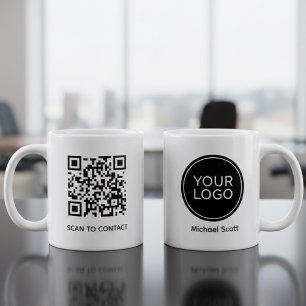 Custom Company Logo & Professional Employee Name  Coffee Mug